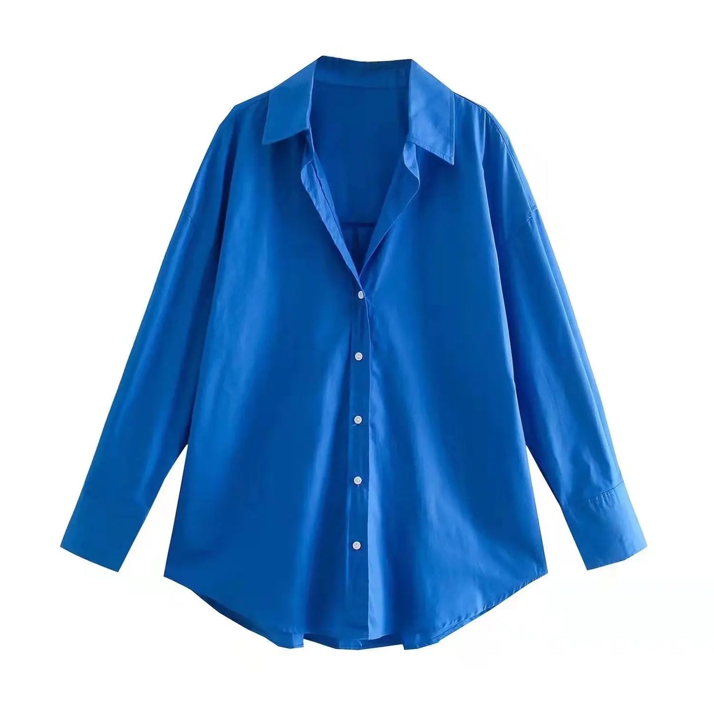 Chemise à boutons multicolores pour femme d'été
