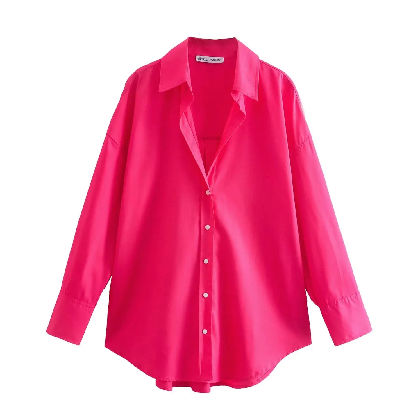 Chemise à boutons multicolores pour femme d'été