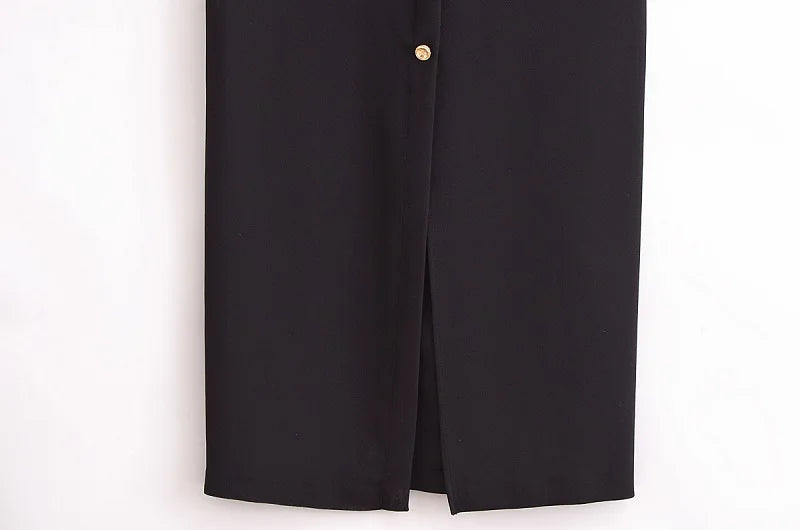 MUJER 2025 Robes pour femmes mi-longue sans manches Printemps/été