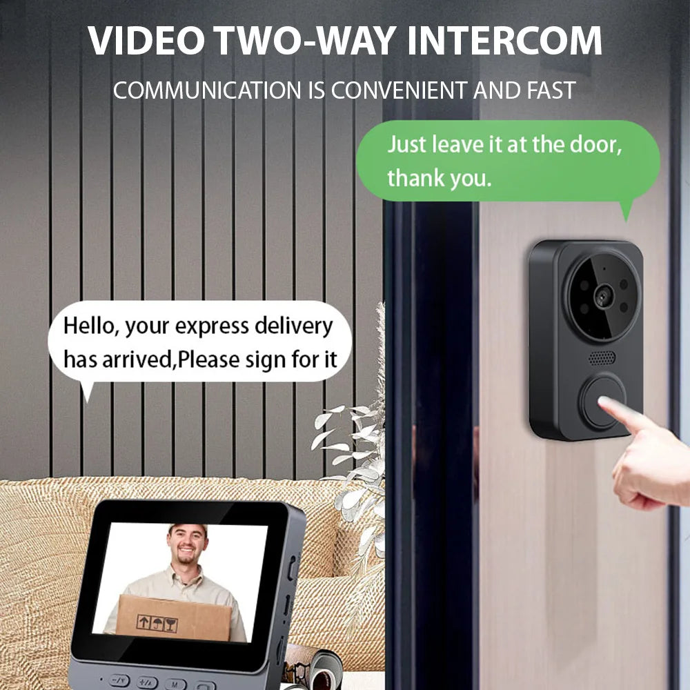 2.4GHz Wireless Visual Intercom with 4.3” IPS Screen