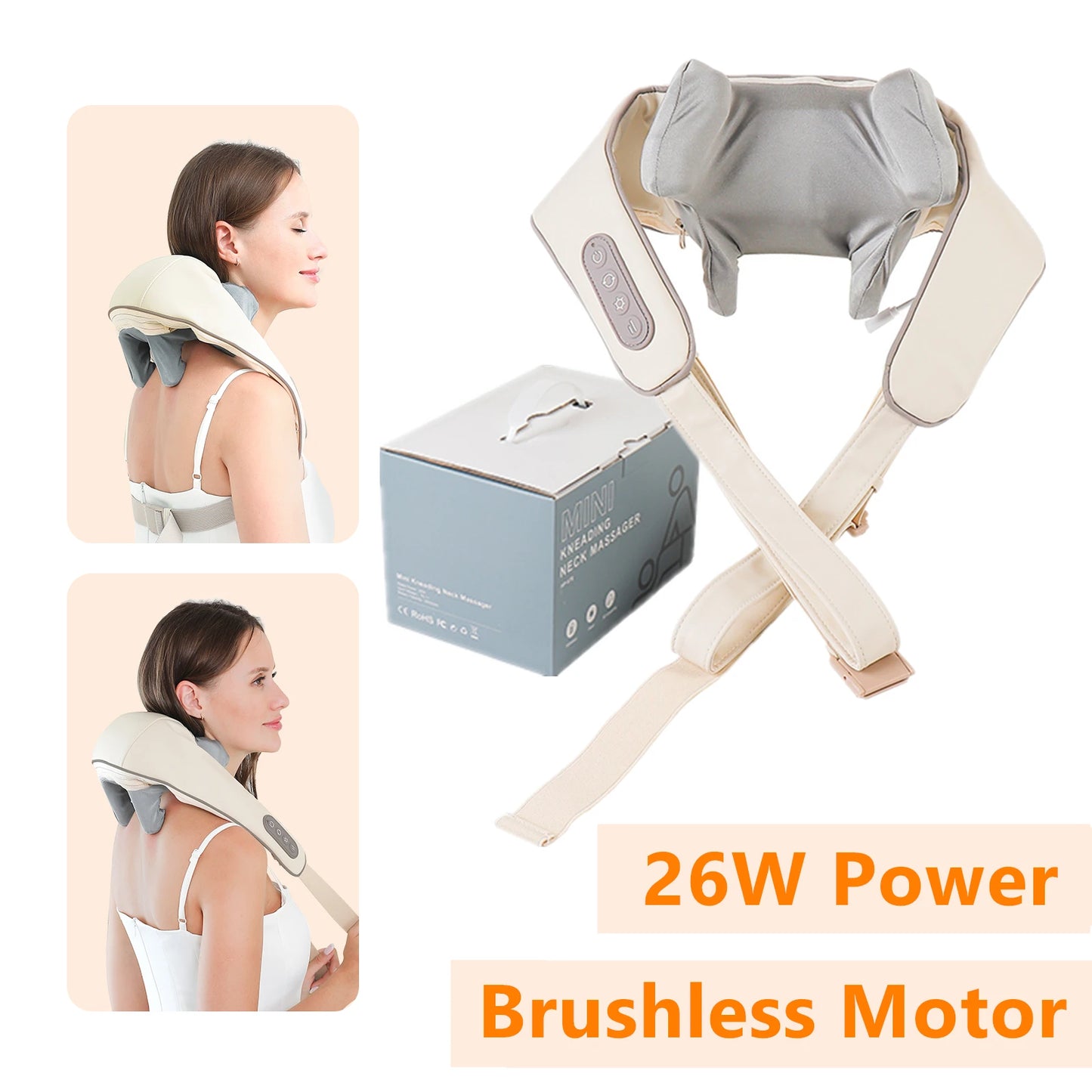 🌿 Cordless Neck and Shoulder Massager