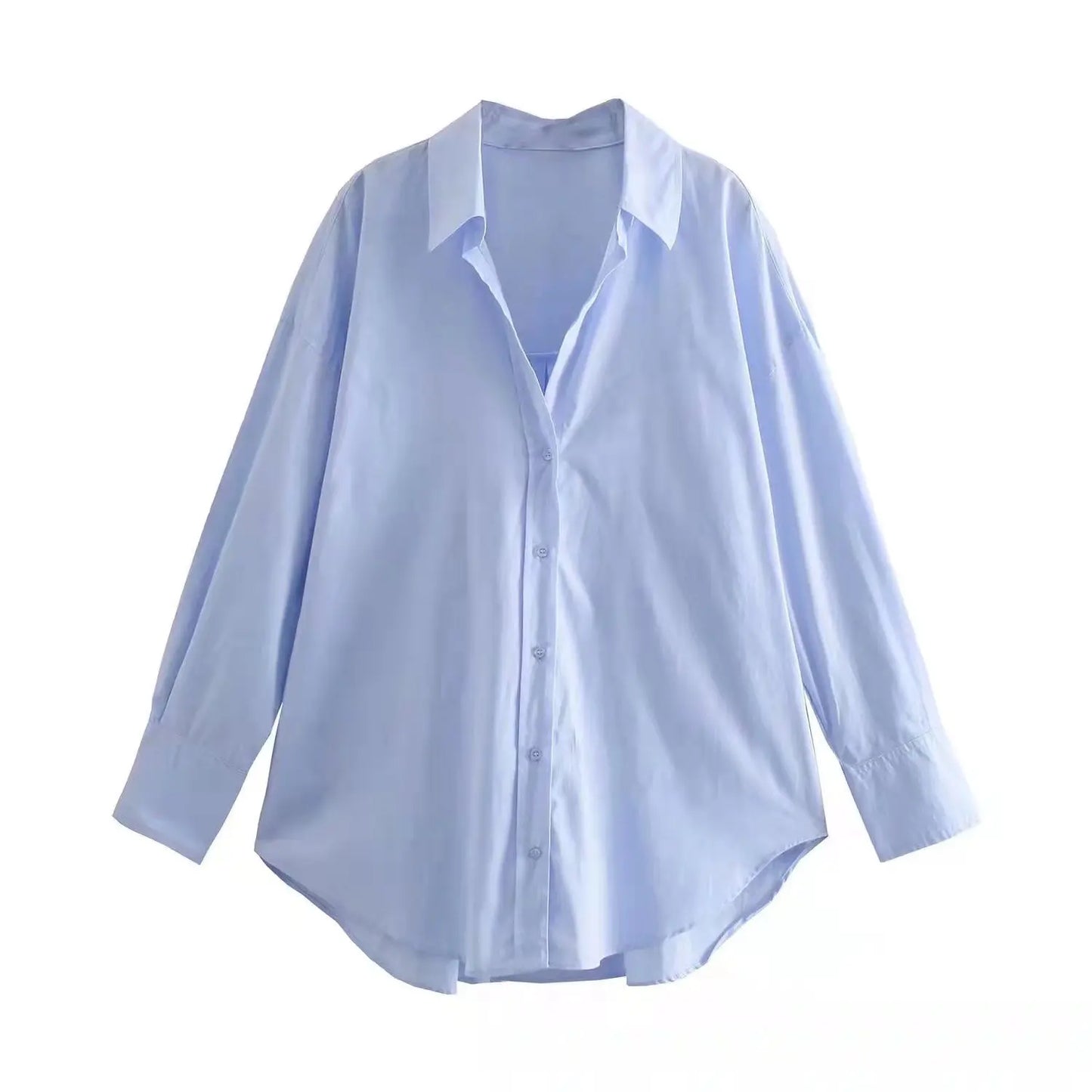 Chemise à boutons multicolores pour femme d'été