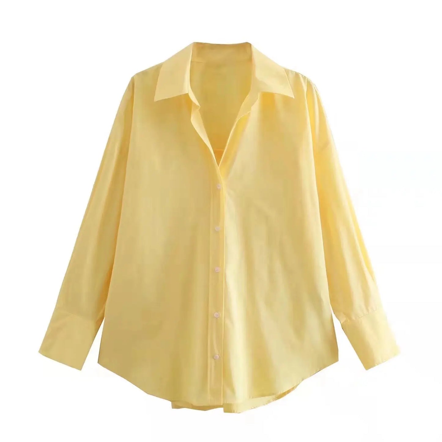 Chemise à boutons multicolores pour femme d'été
