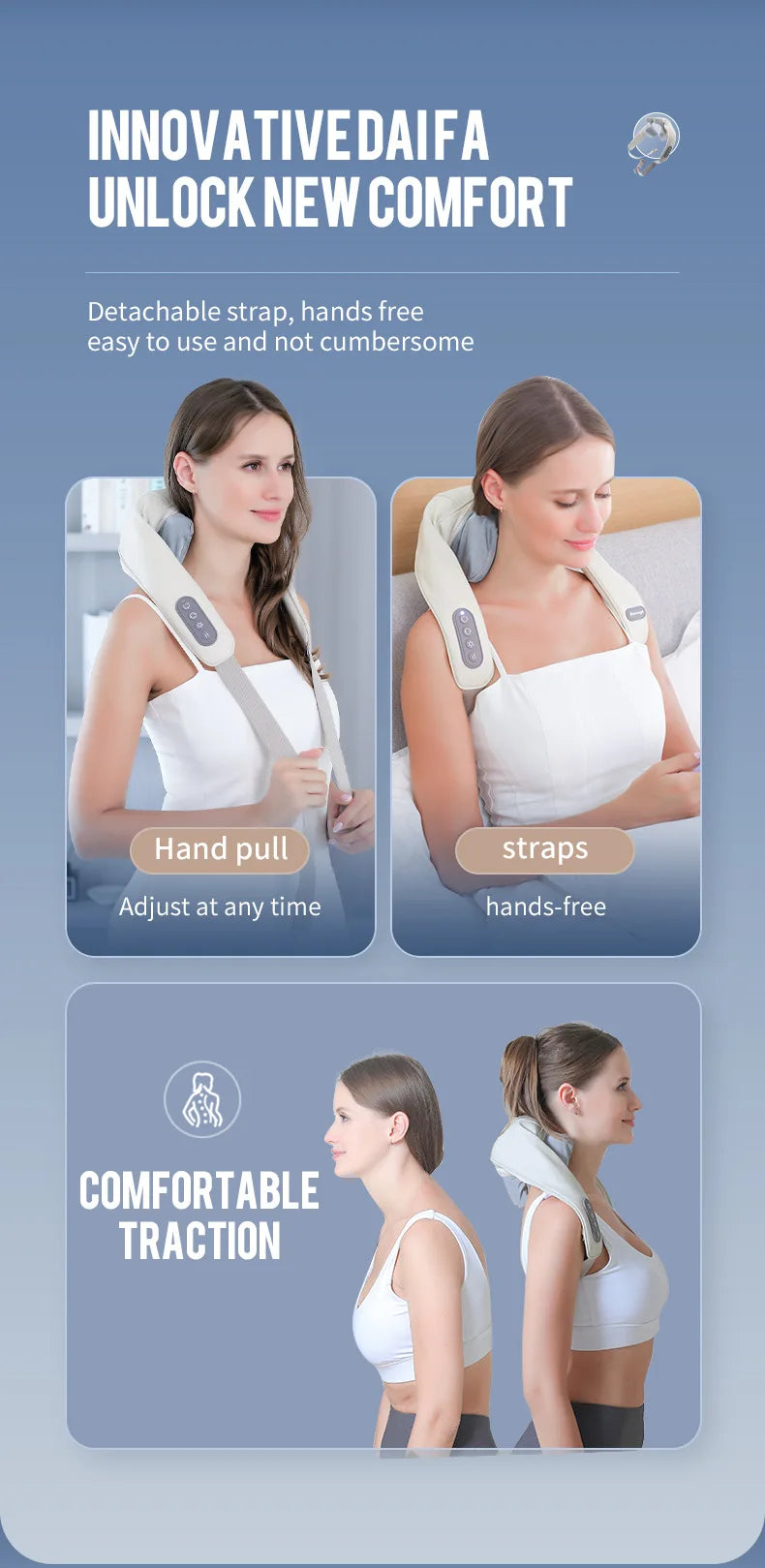 🌿 Cordless Neck and Shoulder Massager