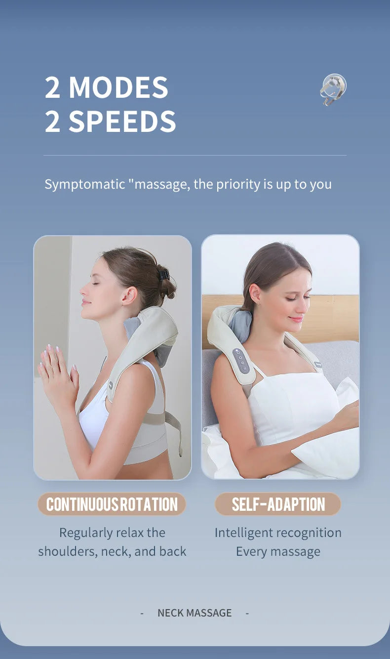 🌿 Cordless Neck and Shoulder Massager