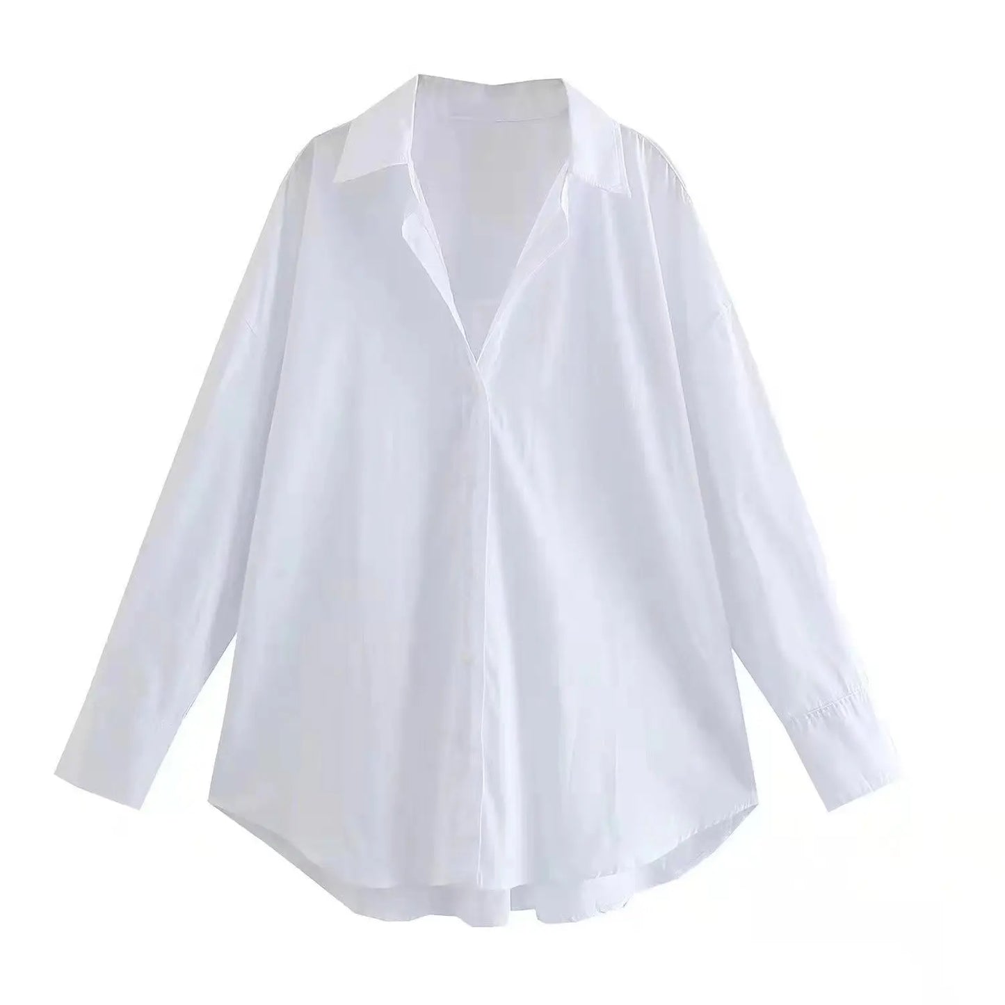 Chemise à boutons multicolores pour femme d'été