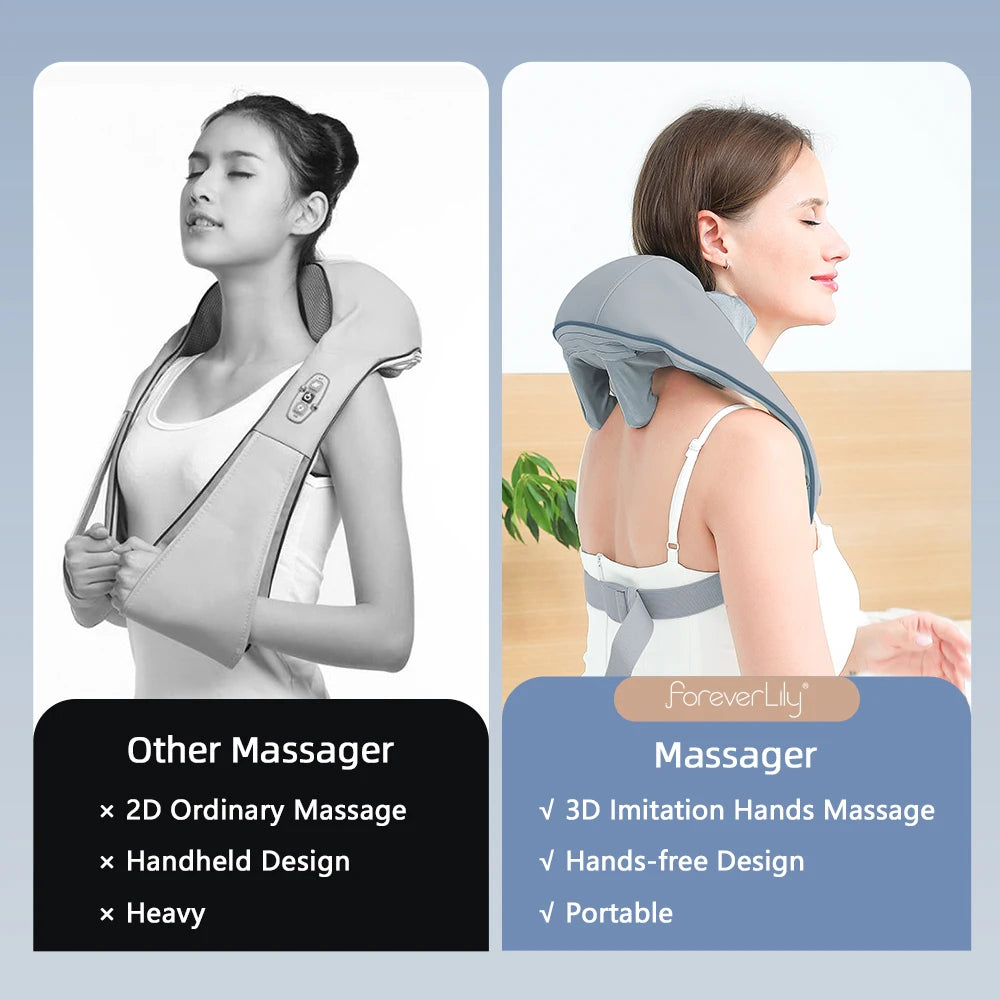 🌿 Cordless Neck and Shoulder Massager