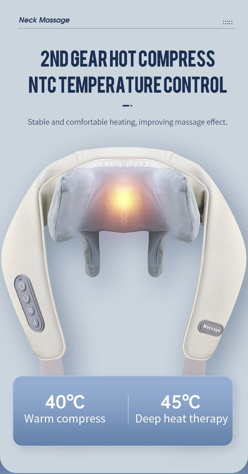 🌿 Cordless Neck and Shoulder Massager