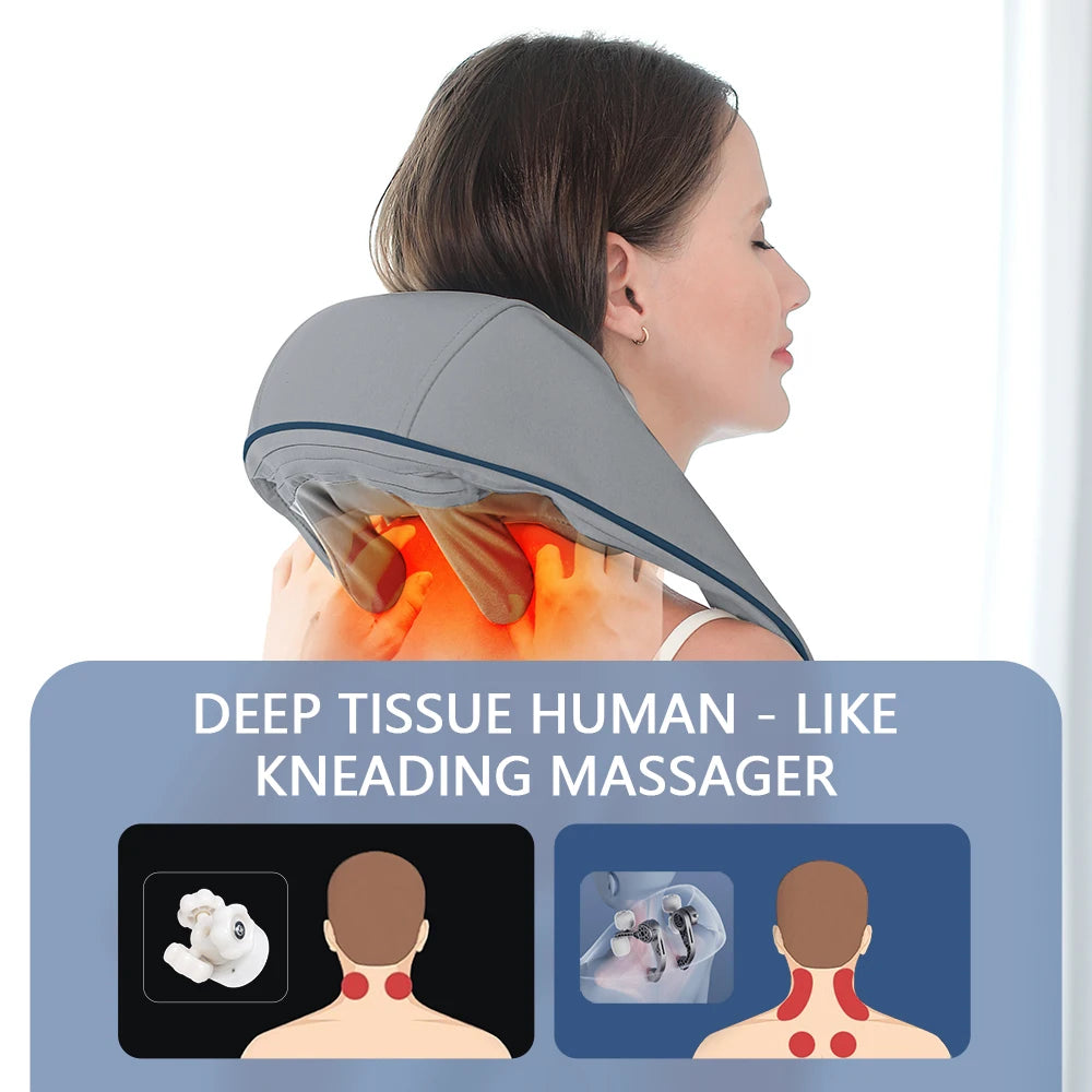 🌿 Cordless Neck and Shoulder Massager