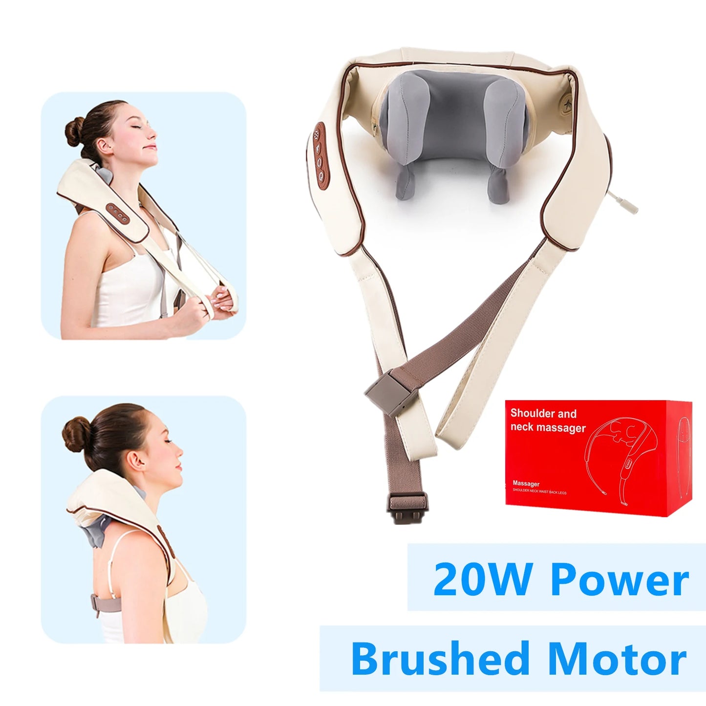 🌿 Cordless Neck and Shoulder Massager