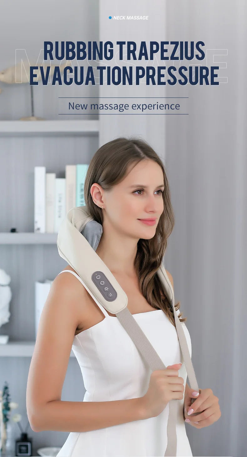 🌿 Cordless Neck and Shoulder Massager