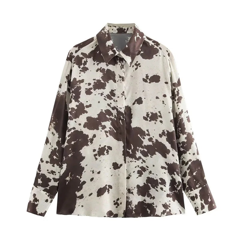 Jupes longues en satin imprimé pour femmes