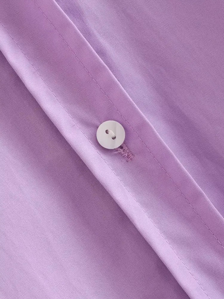 Chemise à boutons multicolores pour femme d'été