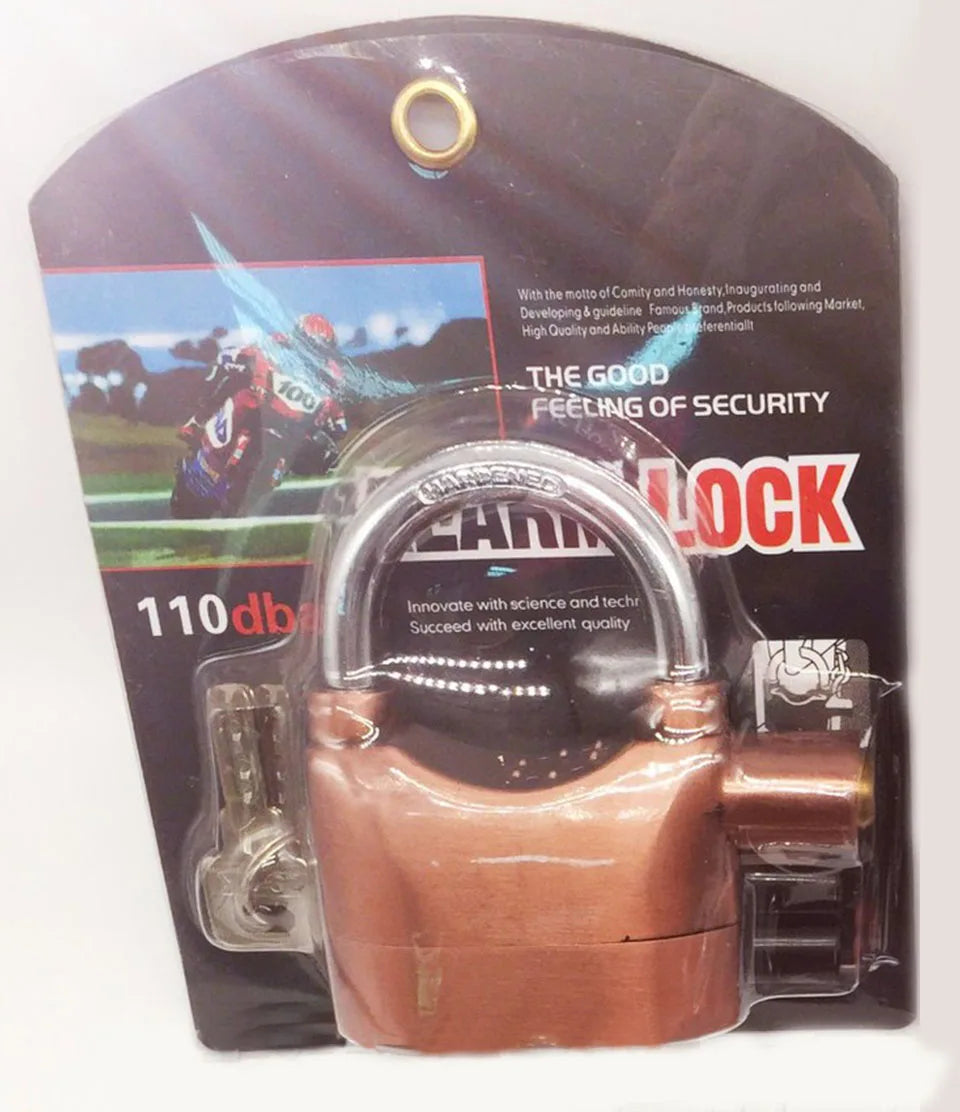Universal anti-theft padlock for bicycle, motorcycle, door, home gate