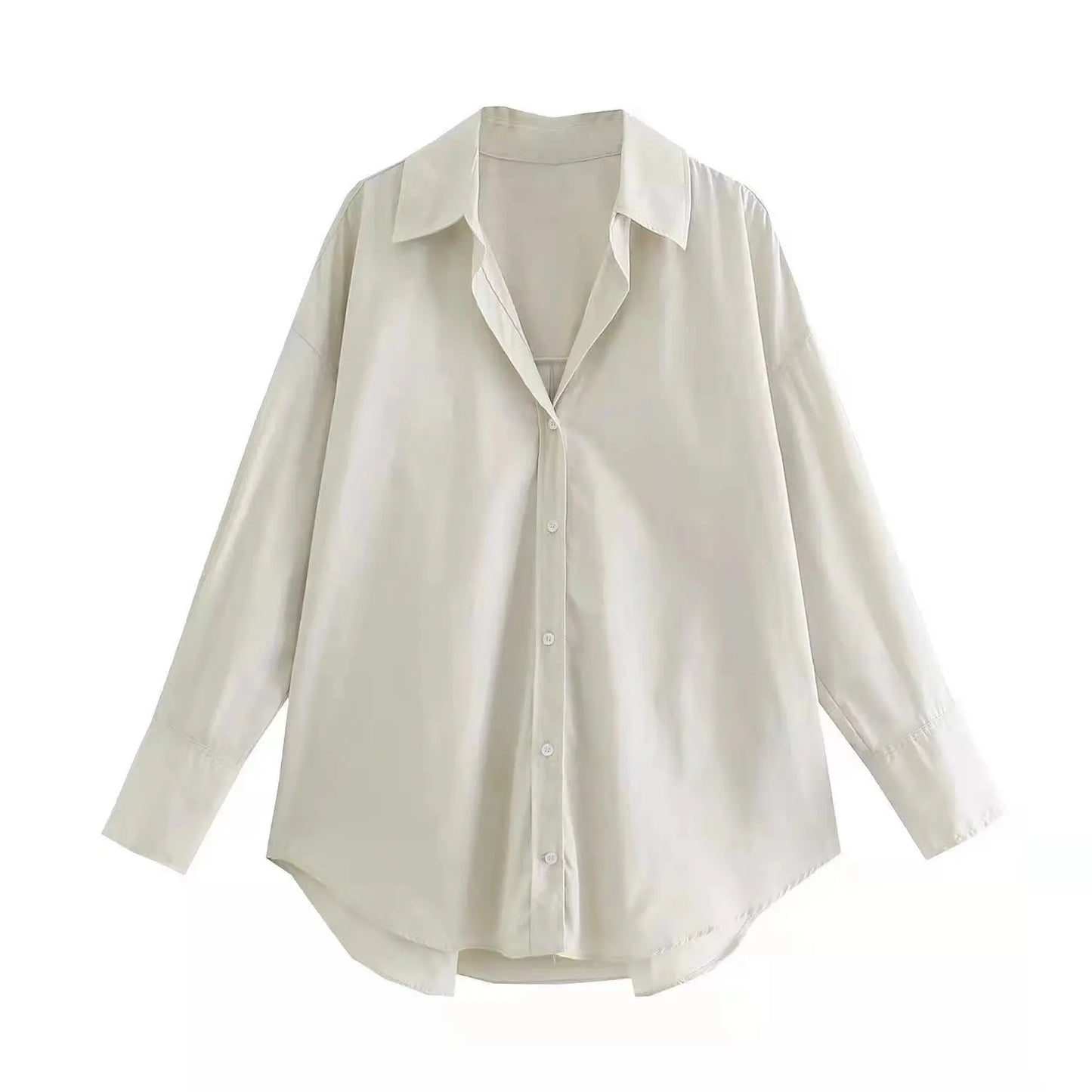 Chemise à boutons multicolores pour femme d'été
