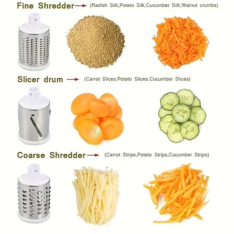 đ„ Multifunctional Drum Vegetable Slicer â Your Everyday Kitchen Ally