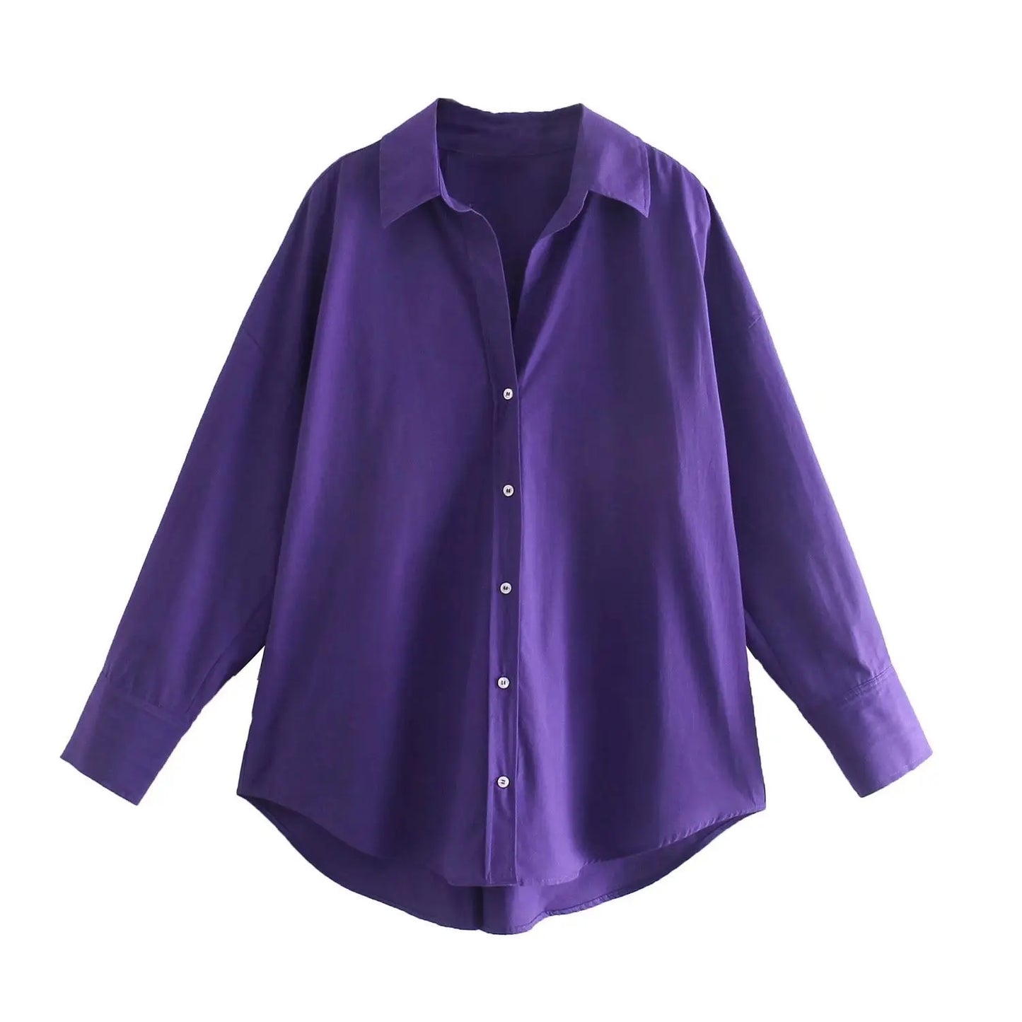Chemise à boutons multicolores pour femme d'été