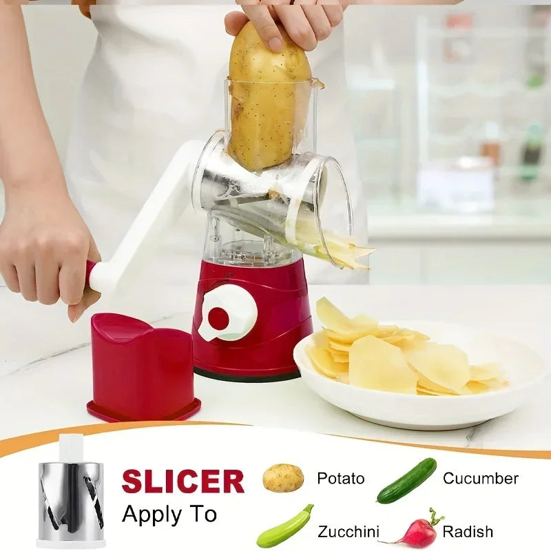đ„ Multifunctional Drum Vegetable Slicer â Your Everyday Kitchen Ally