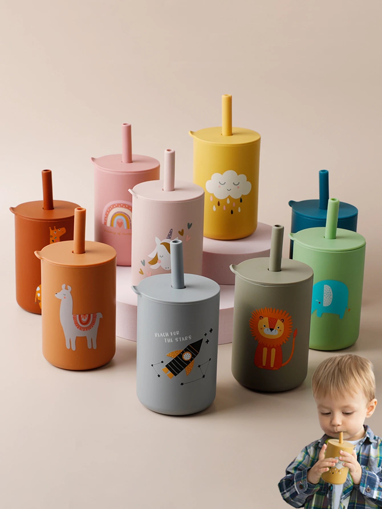🍼 Baby cup with straw