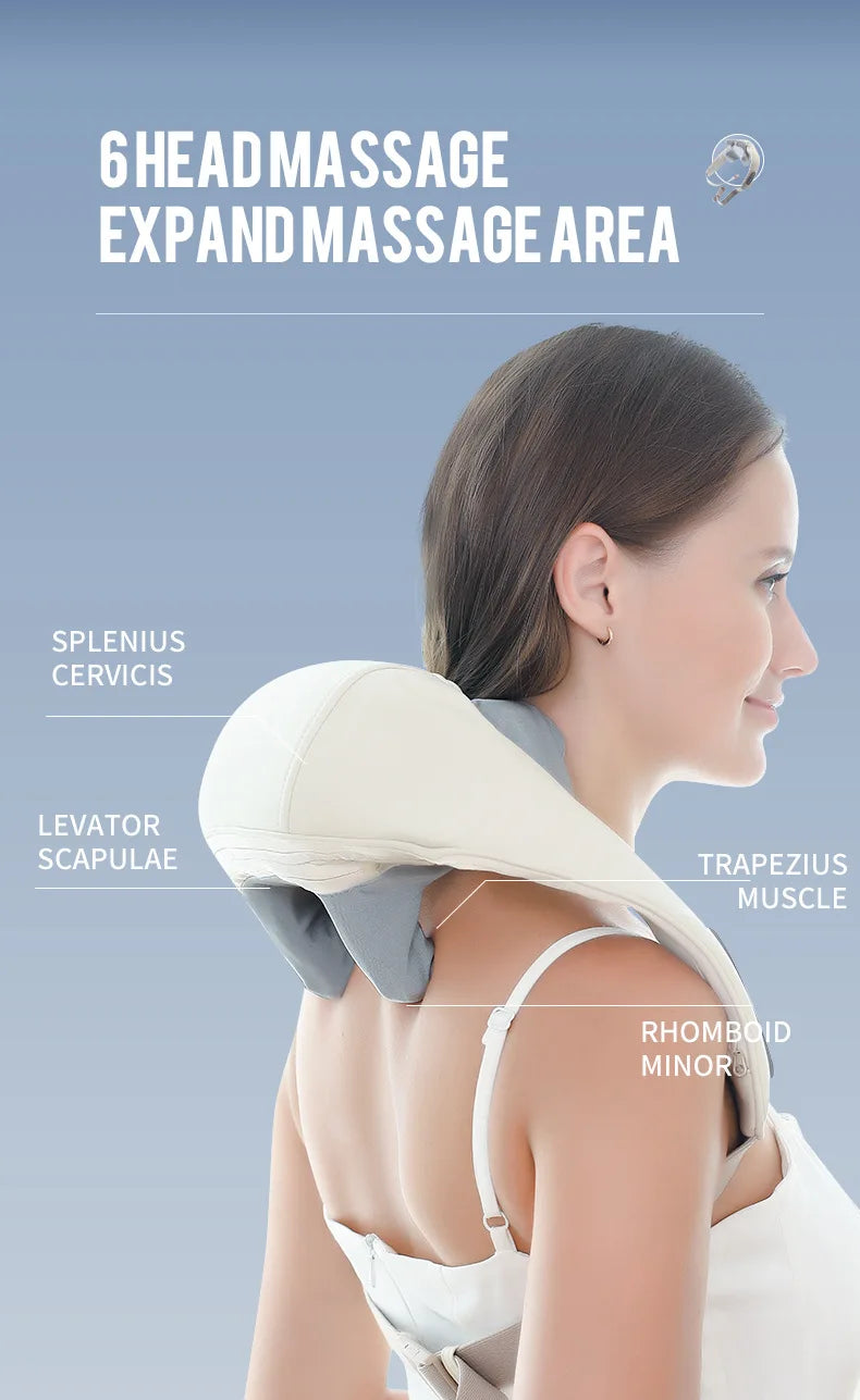 🌿 Cordless Neck and Shoulder Massager