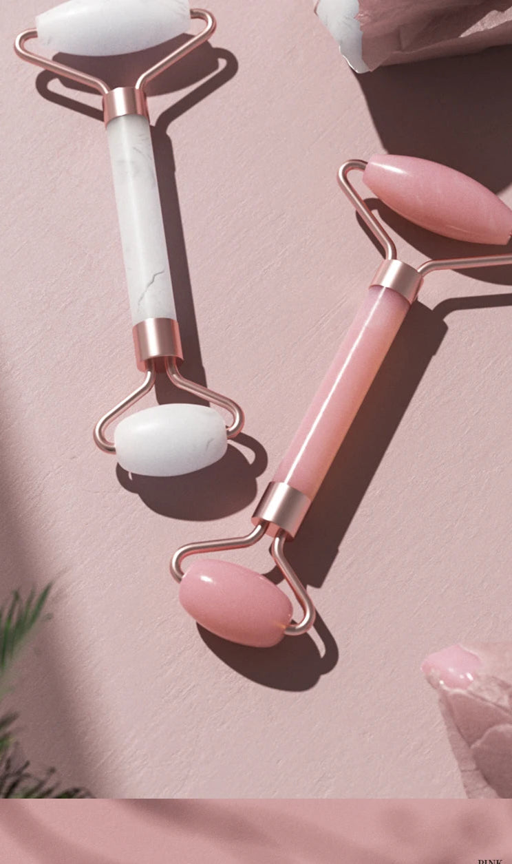 Massage roller for face, neck and eyes