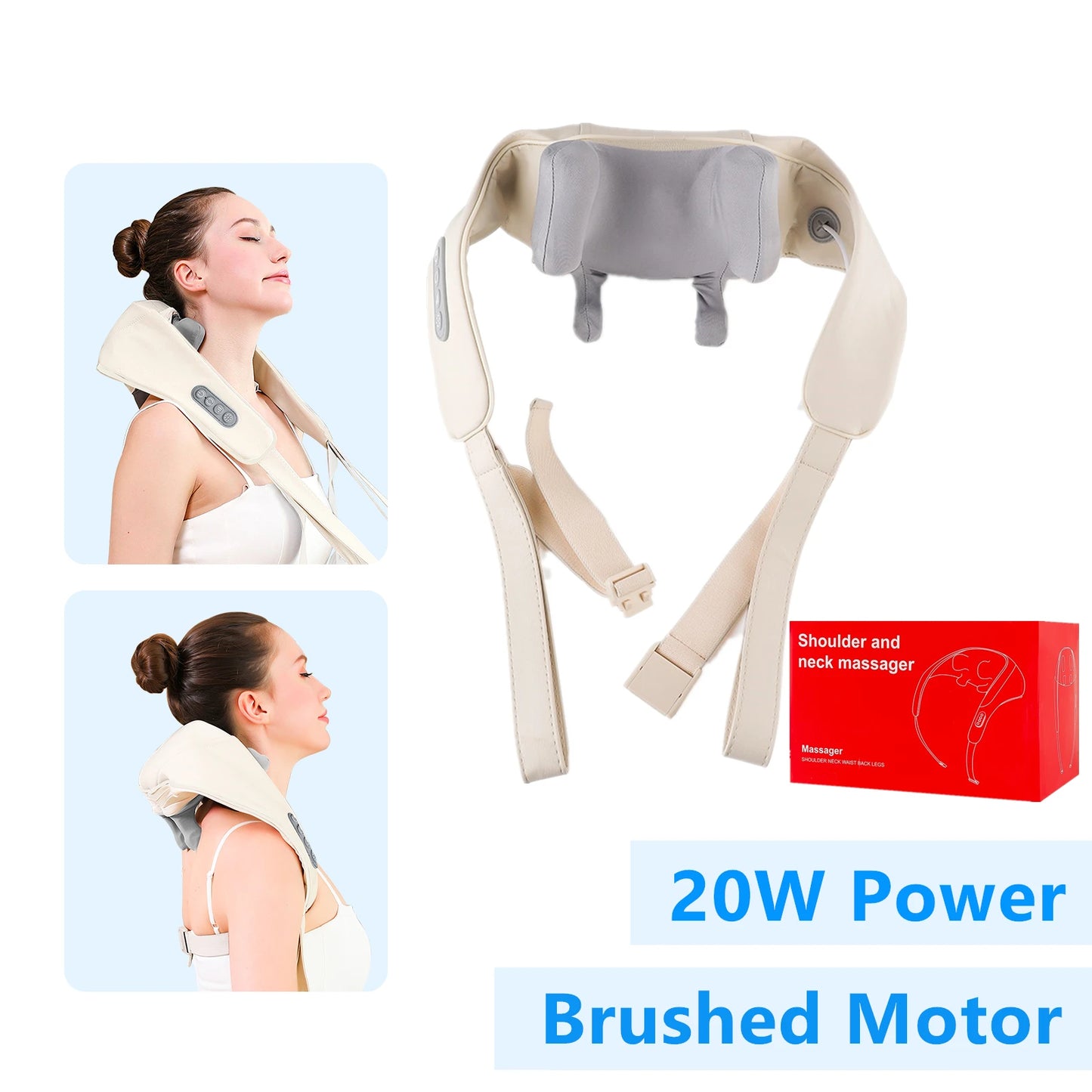 🌿 Cordless Neck and Shoulder Massager
