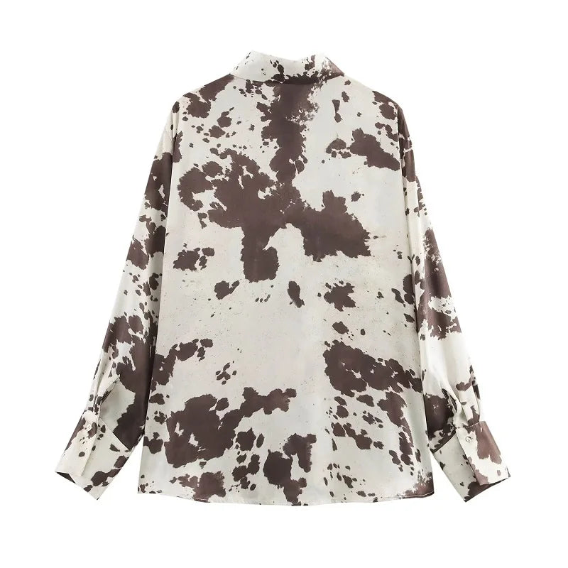 Jupes longues en satin imprimé pour femmes