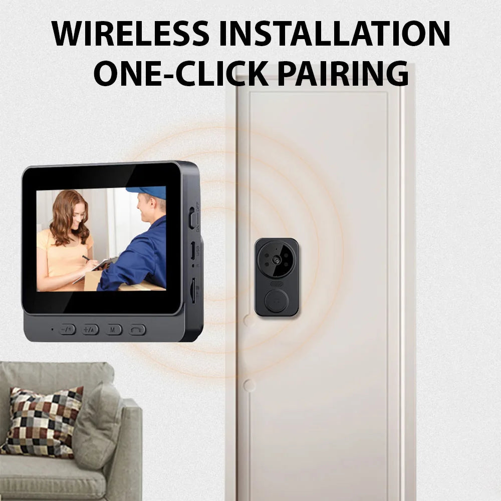 2.4GHz Wireless Visual Intercom with 4.3” IPS Screen