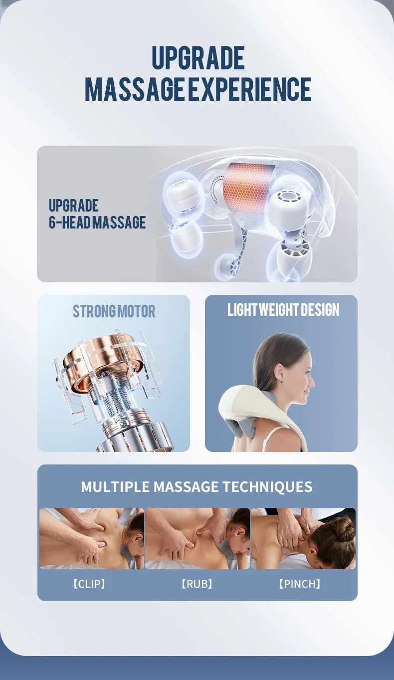 🌿 Cordless Neck and Shoulder Massager 