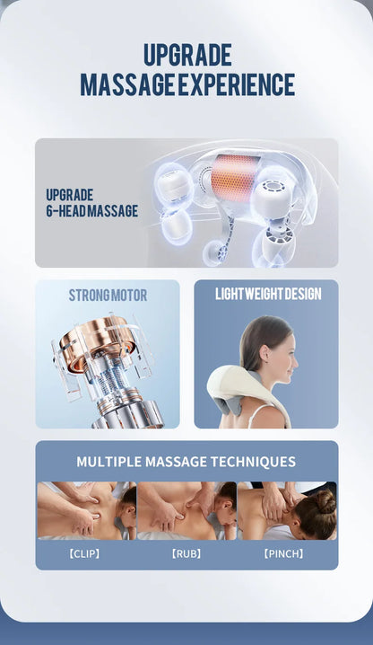 🌿 Cordless Neck and Shoulder Massager 
