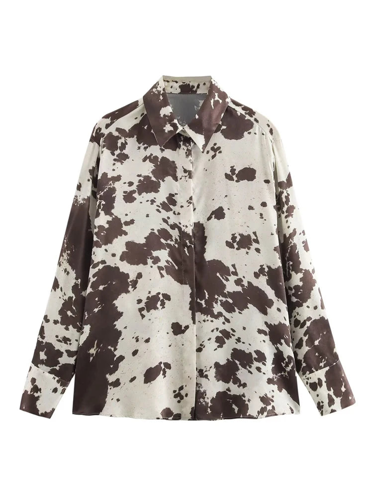 Jupes longues en satin imprimé pour femmes