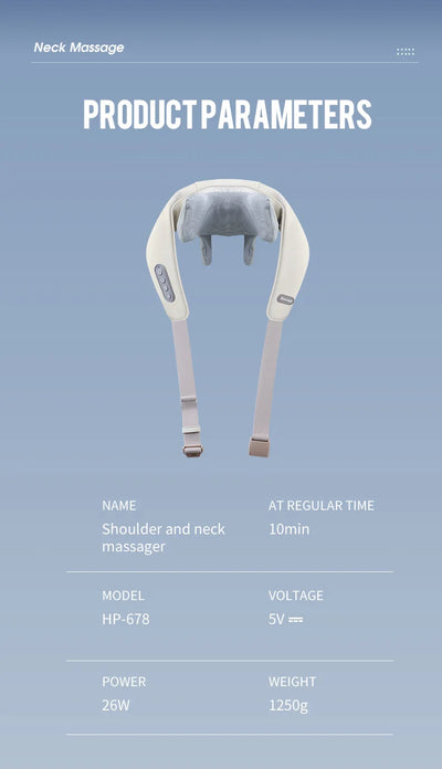 🌿 Masseur de Cou et d'Épaules Sans Fil