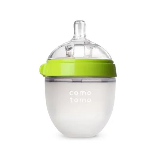 2 Pack Green and Pink Silicone Baby Bottles – 5 oz &amp; 8 oz | BPA Free