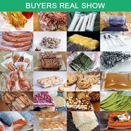 Vacuum food storage bags