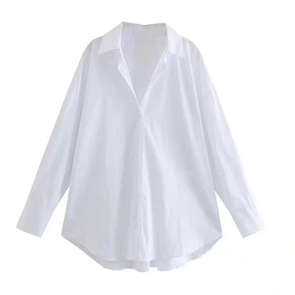 Chemise à boutons multicolores pour femme d'été