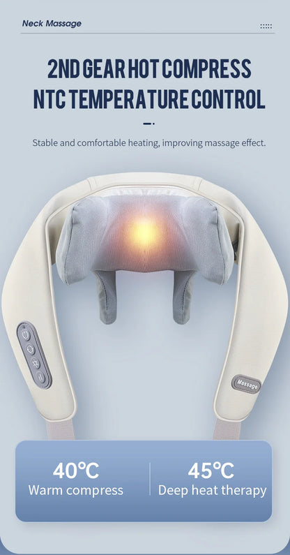 🌿 Cordless Neck and Shoulder Massager 