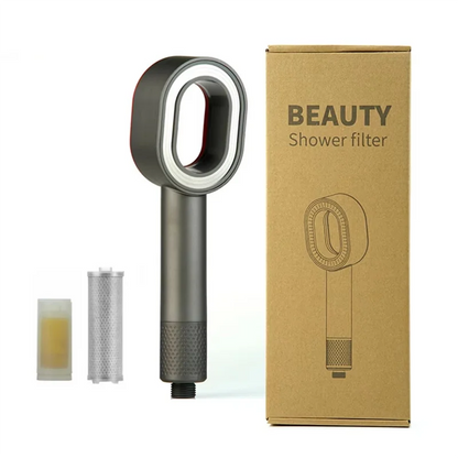 Scented shower head with carbon fiber filter