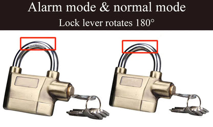 Universal anti-theft padlock for bicycle, motorcycle, door, home gate 
