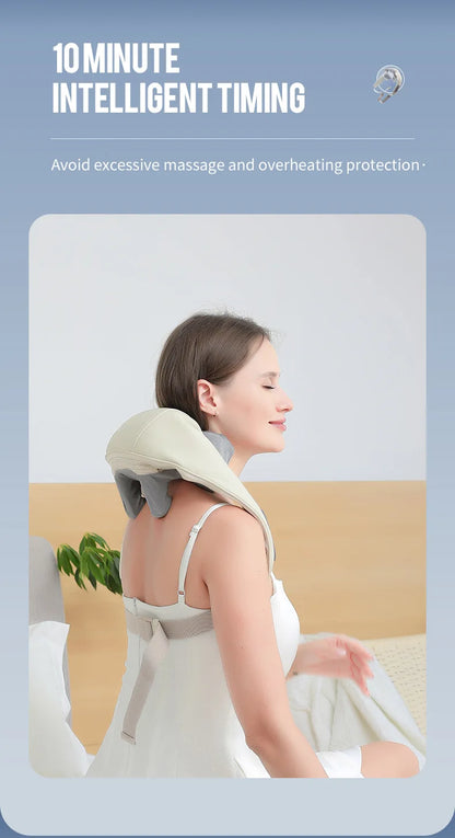 🌿 Cordless Neck and Shoulder Massager 