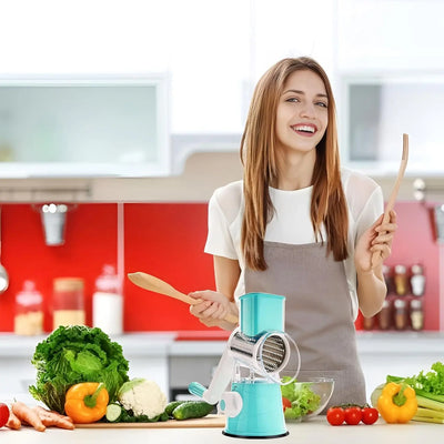 🥕 Trancheuse à Légumes Multifonctionnelle à Tambour – Votre Allié Cuisine au Quotidien