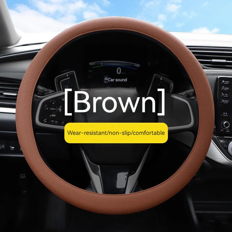 🚘 Housse de volant universelle en silicone – Confort, sécurité & style