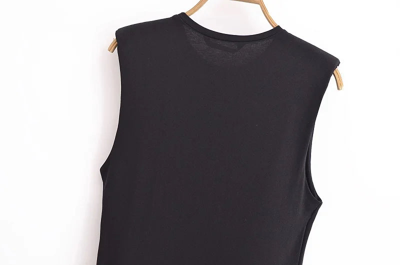 Robes Sans Manches Ceinture Plissée  D'été