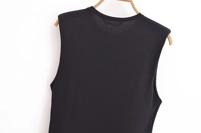 Robes Sans Manches Ceinture Plissée  D'été