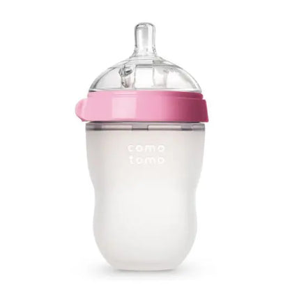 2 Pack Green and Pink Silicone Baby Bottles – 5 oz &amp; 8 oz | BPA Free