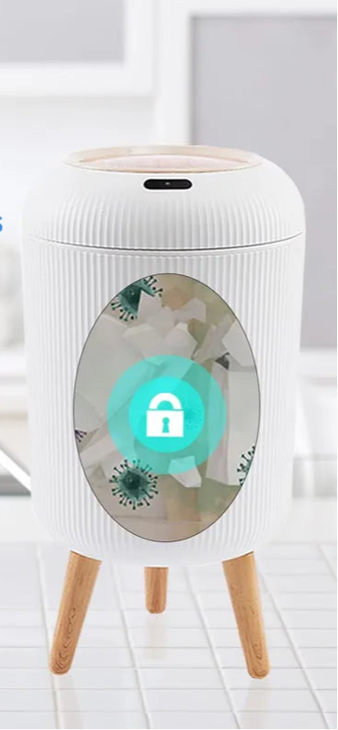 🧼 Poubelle à Capteur Automatique 10L – Hygiène et Technologie Sans Contact