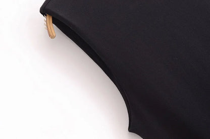 Robes Sans Manches Ceinture Plissée  D'été
