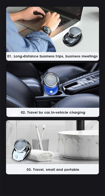 Mini Rasoir Portable – Rasez-vous partout, en toute simplicité !