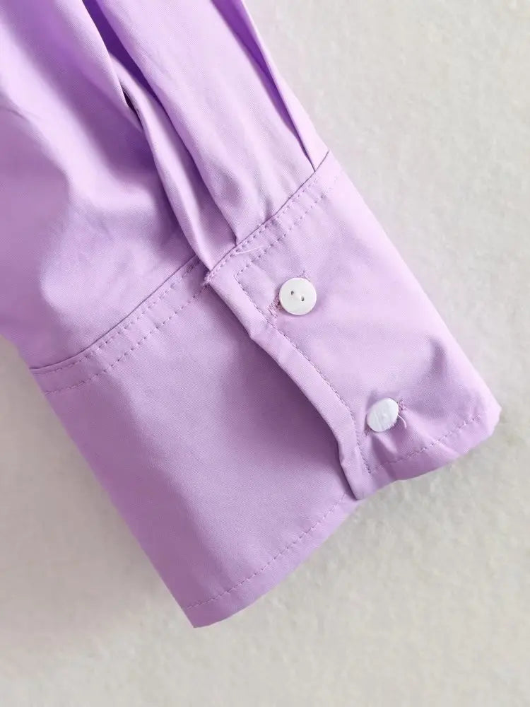 Chemise à boutons multicolores pour femme d'été