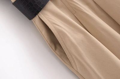 Robes Sans Manches Ceinture Plissée  D'été