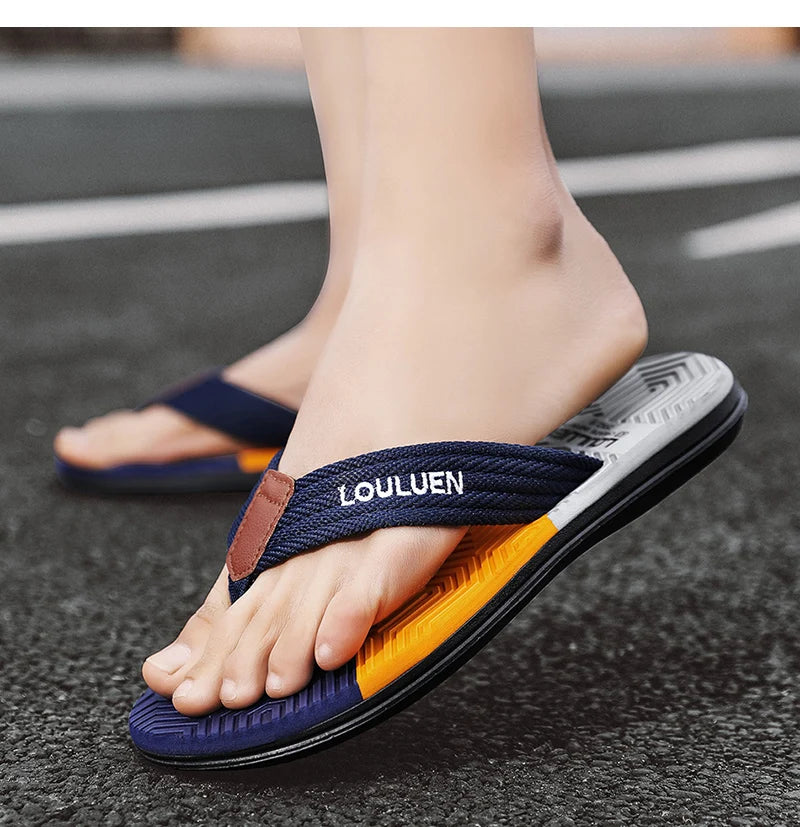 Tongs de plage pour hommes, de haute qualité, tendance et respirantes